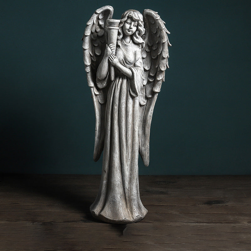 Angel Sculpture Vintage Decoration - HOMYEA