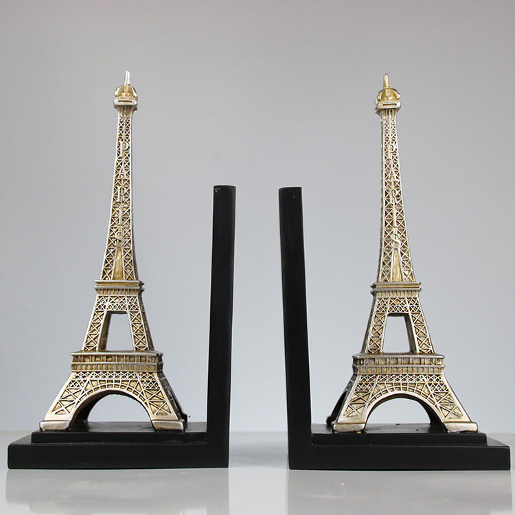 Eiffel Tower Sculpture Bookends - HOMYEA