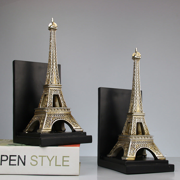 Eiffel Tower Sculpture Bookends - HOMYEA