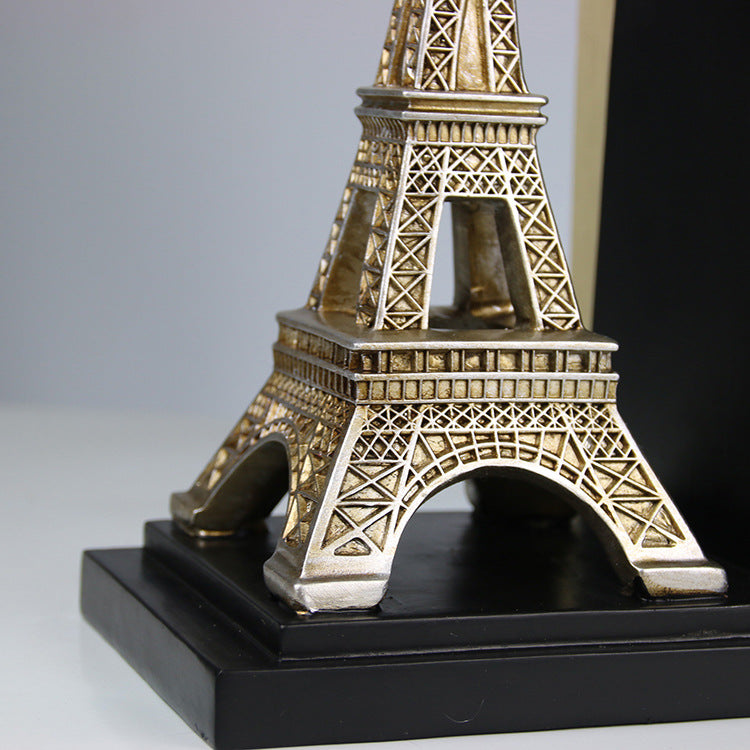 Eiffel Tower Sculpture Bookends - HOMYEA