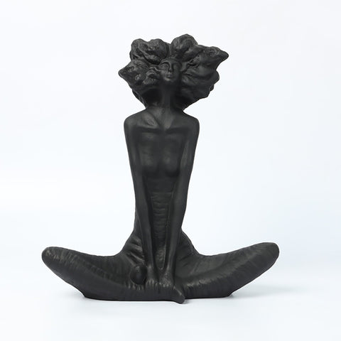 Reisn Sitting Girl Sculpture Table Decoration - HOMYEA