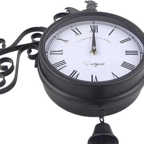 Garden Double-sided Wall Clock - HOMYEA