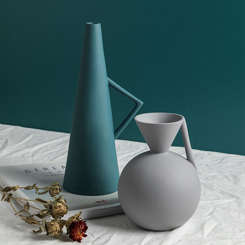 Geometric Model Ceramic Vases - HOMYEA