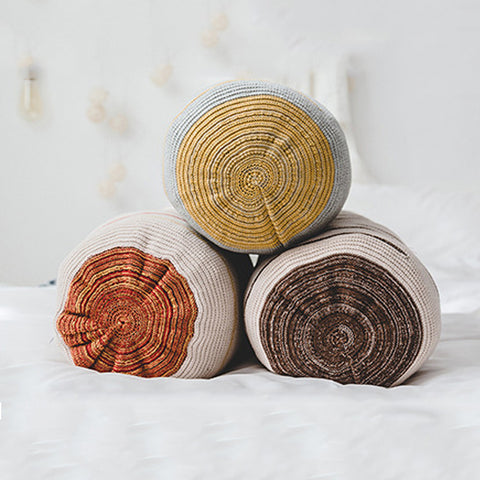 Knitting Cylinder Pillows - HOMYEA