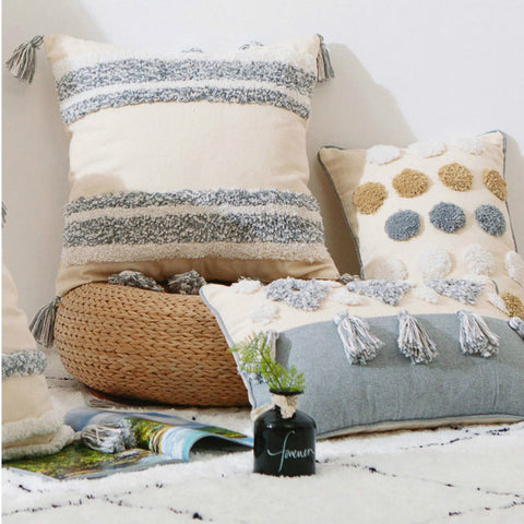 Cute Square Cotton Pillows - HOMYEA