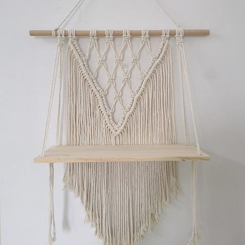 Bohemian Hand Woven Wall Shelf - HOMYEA