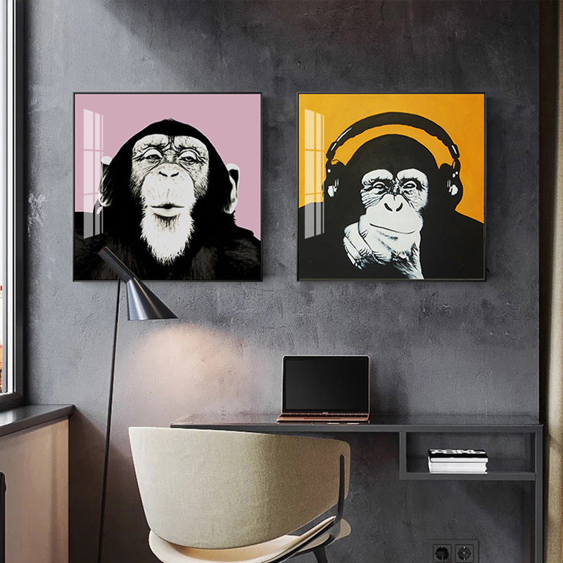 Funny Gorilla Wall Art - HOMYEA