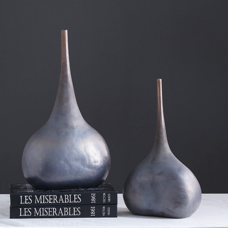 Modern Minimalist Handmade Glass Fine-pointed Vases - HOMYEA