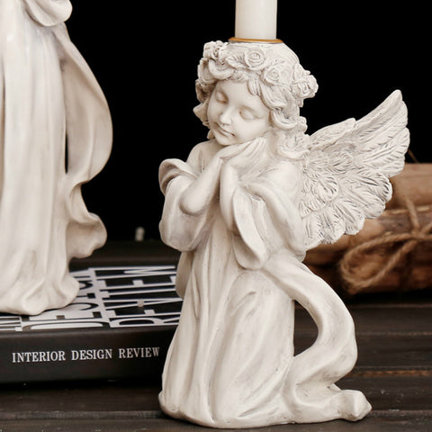 Cupid Lovely Angel Candlestick - HOMYEA