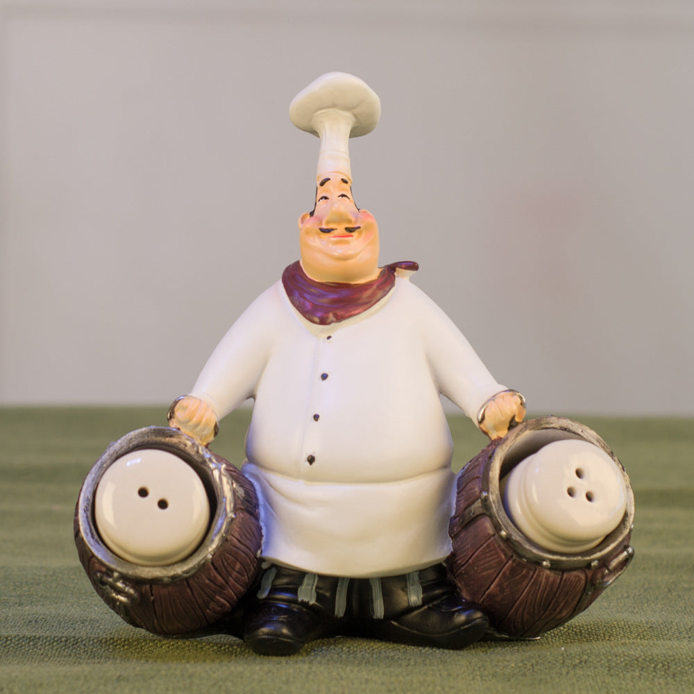 Retro Resin Chef Sculpture - HOMYEA