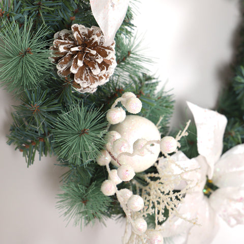 White Pine Needle Christmas Garland - HOMYEA