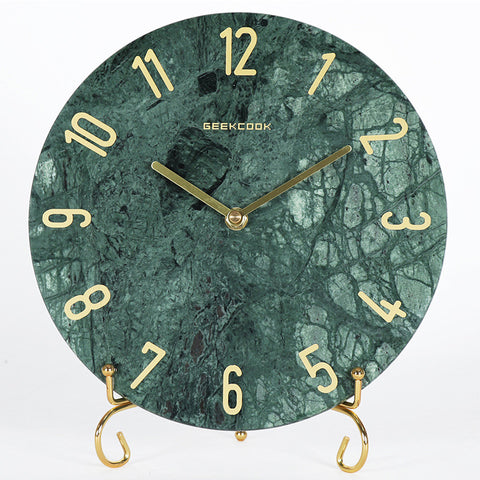 Simple Marble Wall Clocks - HOMYEA