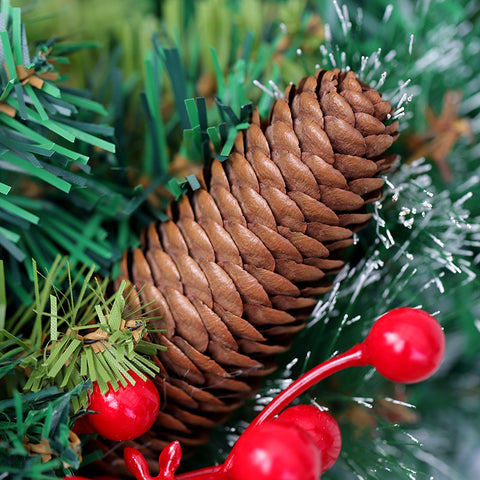 Christmas Pine Needle and Pine Cone Wreath - lovedécorart