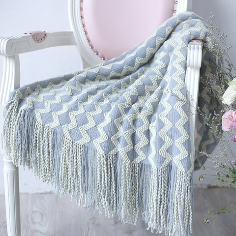 Stripe Rectangle Blanket - HOMYEA