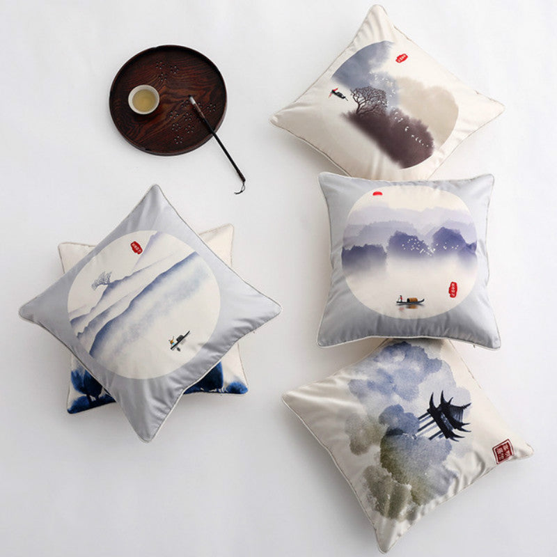 Ink Velvet Pillows - HOMYEA