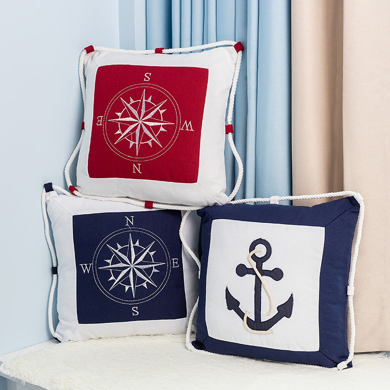 Cotton Iron Anchor Pillow - HOMYEA