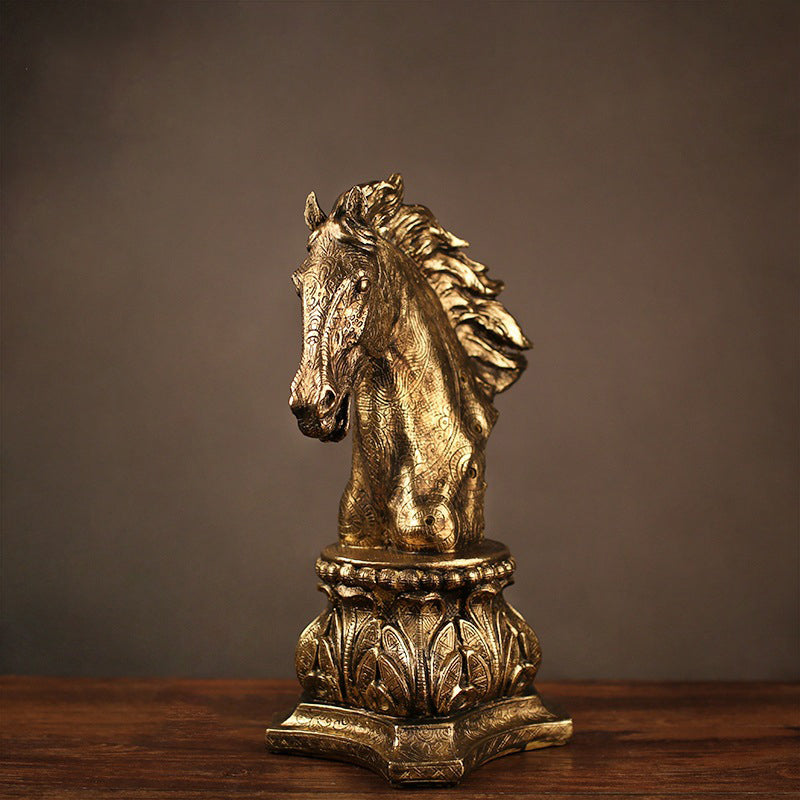 Horse-Shaped Resin Statues - HOMYEA