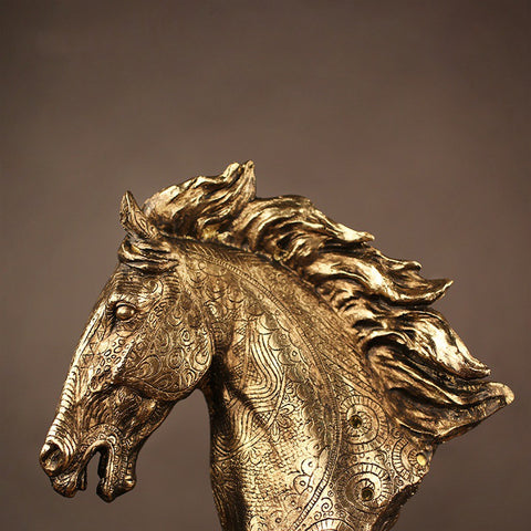 Horse-Shaped Resin Statues - HOMYEA