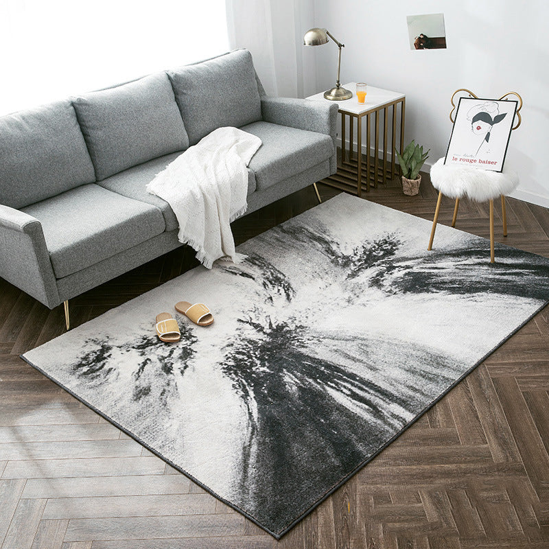 Ink Rectangle Polyester Rugs - HOMYEA