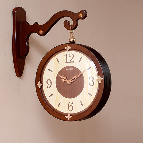 Double-sided Simple Wall Clock - HOMYEA