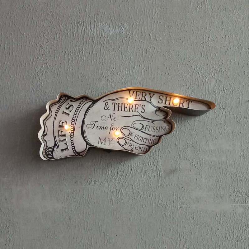 Retro Metal Finger LED Lights - HOMYEA