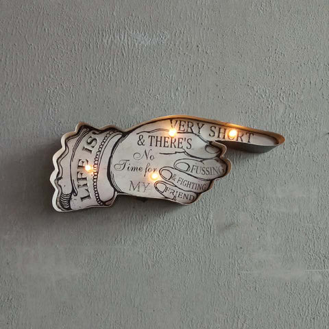 Retro Metal Finger LED Lights - HOMYEA