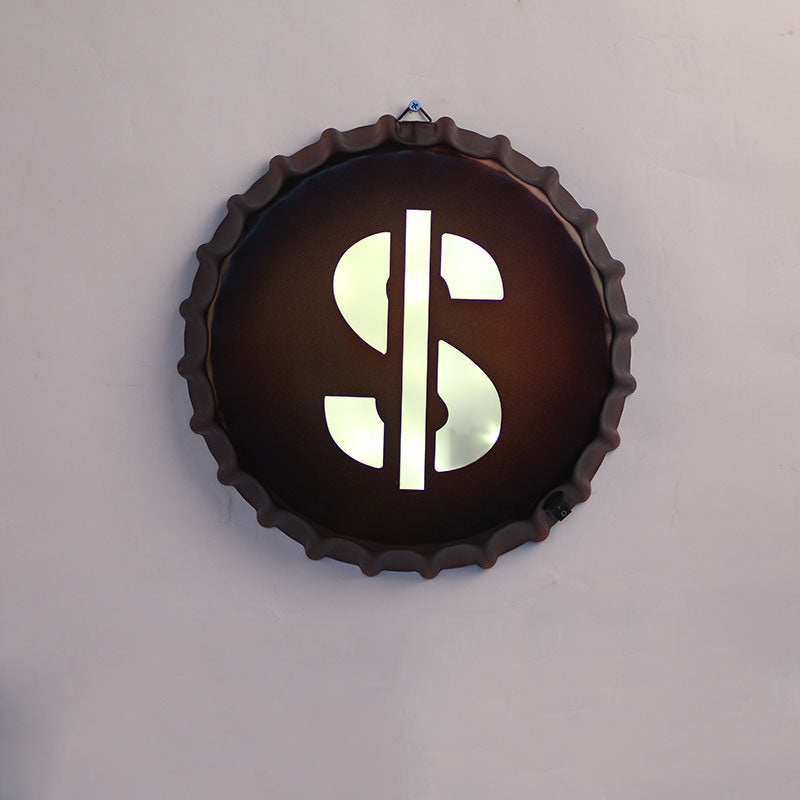 Vintage Metal Beer Lid LED Lights - HOMYEA