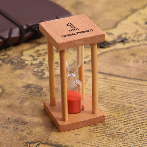 Square Wooden Hourglass - HOMYEA