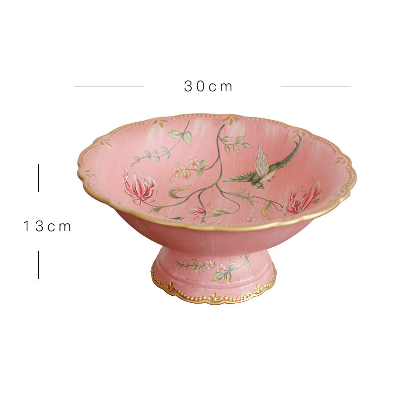 Ceramic Pink Warbler Plate - HOMYEA