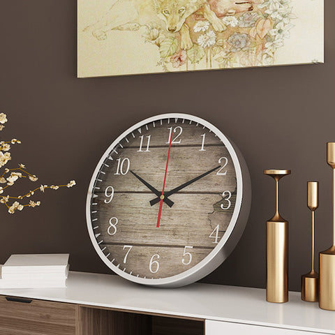 Mute Metal Wall Clock - HOMYEA