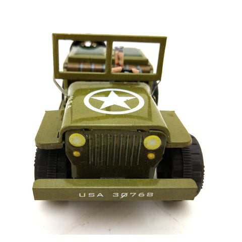 Personalized Retro Jeep Tin Wind-up Toy - HOMYEA