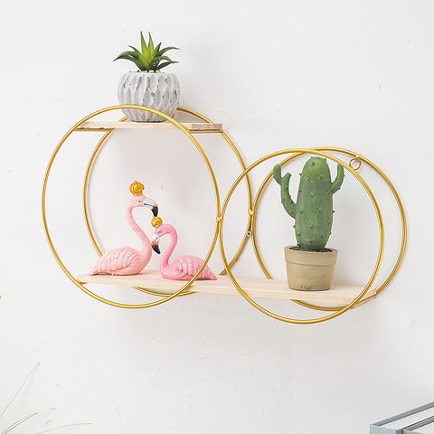 Ins Circle Wall Shelf - HOMYEA