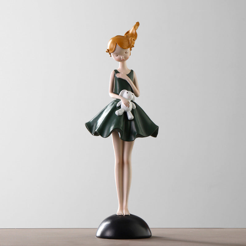 Girl Resin Sculpture - HOMYEA