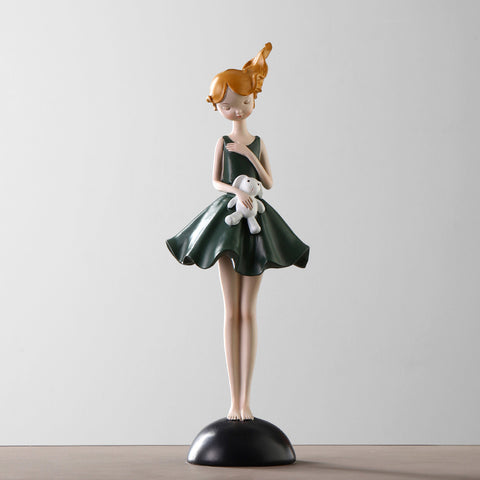 Girl Resin Sculpture - HOMYEA