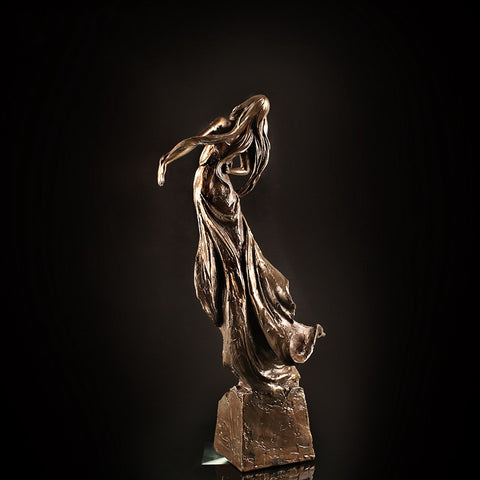 Bronze Dancer Sculpture - HOMYEA