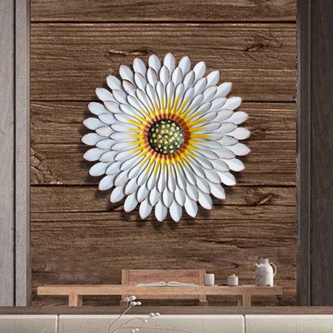 Metal Flower Wall Accent - HOMYEA