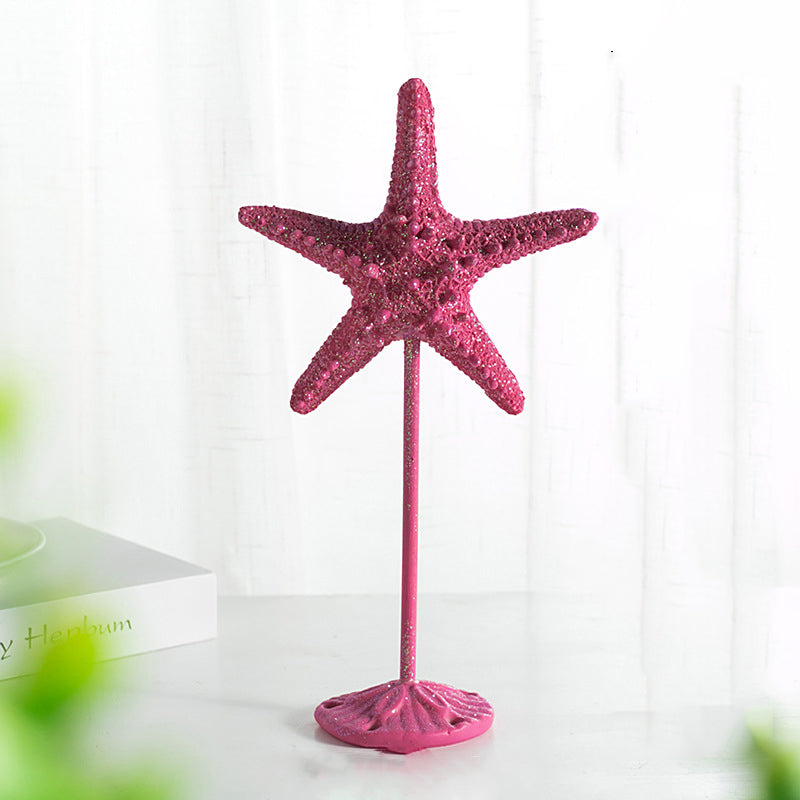 Resin Starfish With Base - HOMYEA