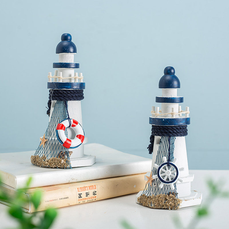 Wooden Ocean Lighthouse - HOMYEA