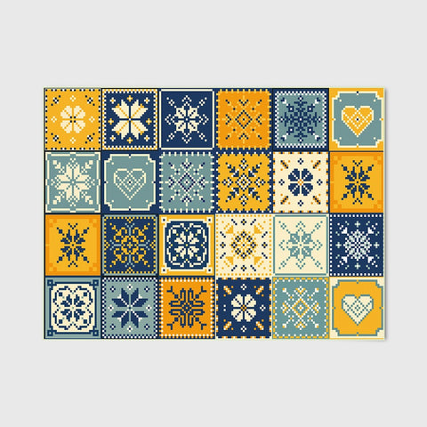 Mosaic Rectangular Rugs - HOMYEA