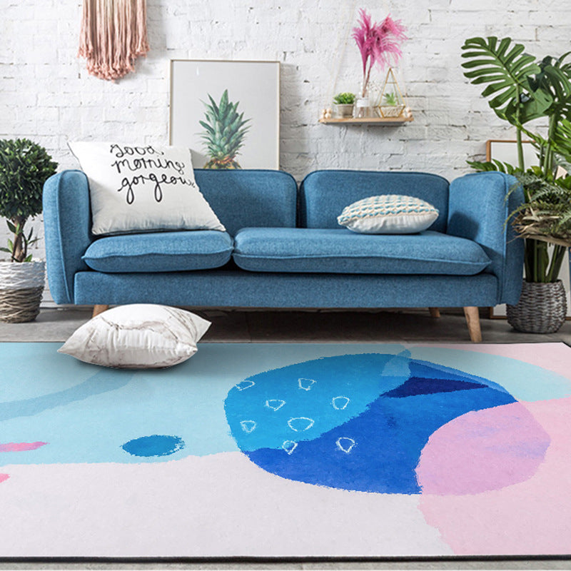 Whale Pattern Rectangular Rugs - HOMYEA