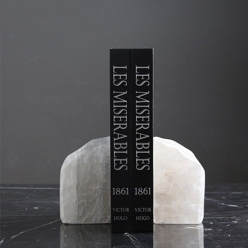 Simple Natural Cristobalite Book and Desk Decoration - HOMYEA