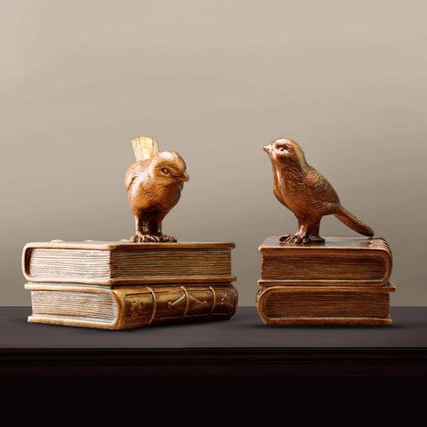 Birds Sculpture Bookends - HOMYEA