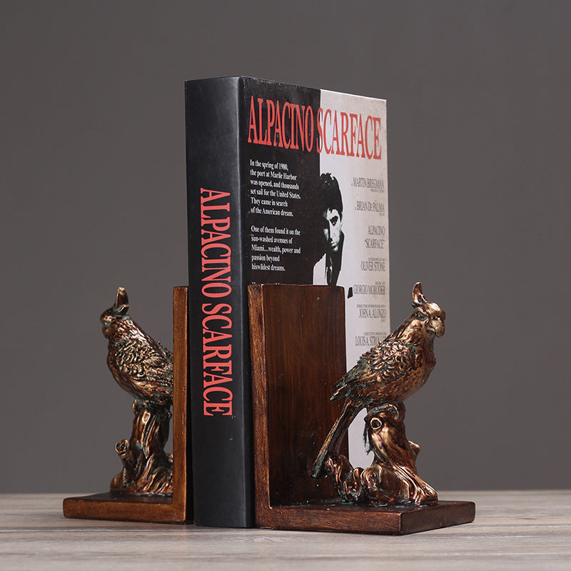 Birds Sculpture Bookends - HOMYEA