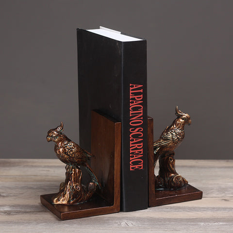 Birds Sculpture Bookends - HOMYEA