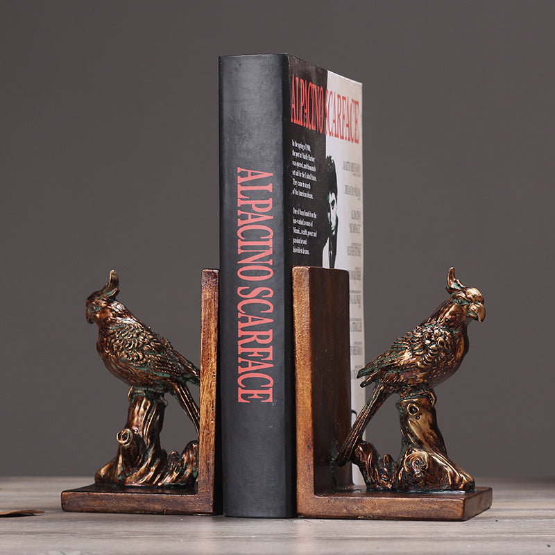 Birds Sculpture Bookends - HOMYEA