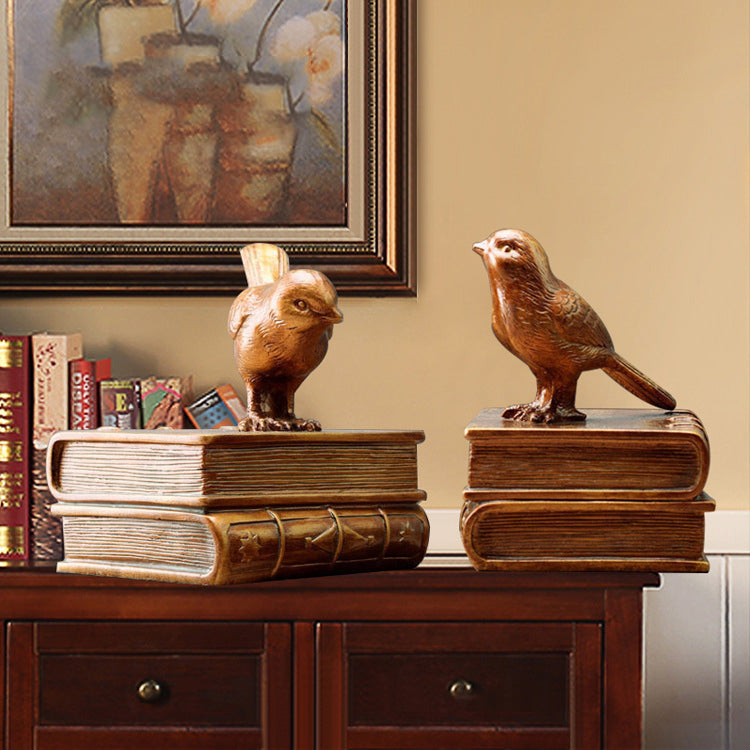 Birds Sculpture Bookends - HOMYEA