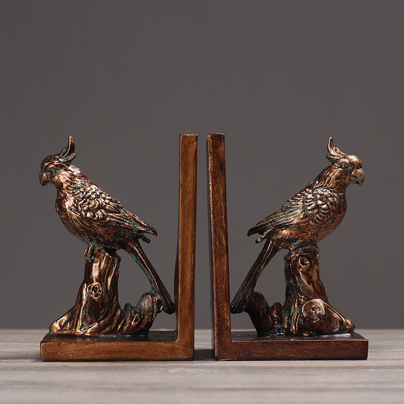 Birds Sculpture Bookends - HOMYEA