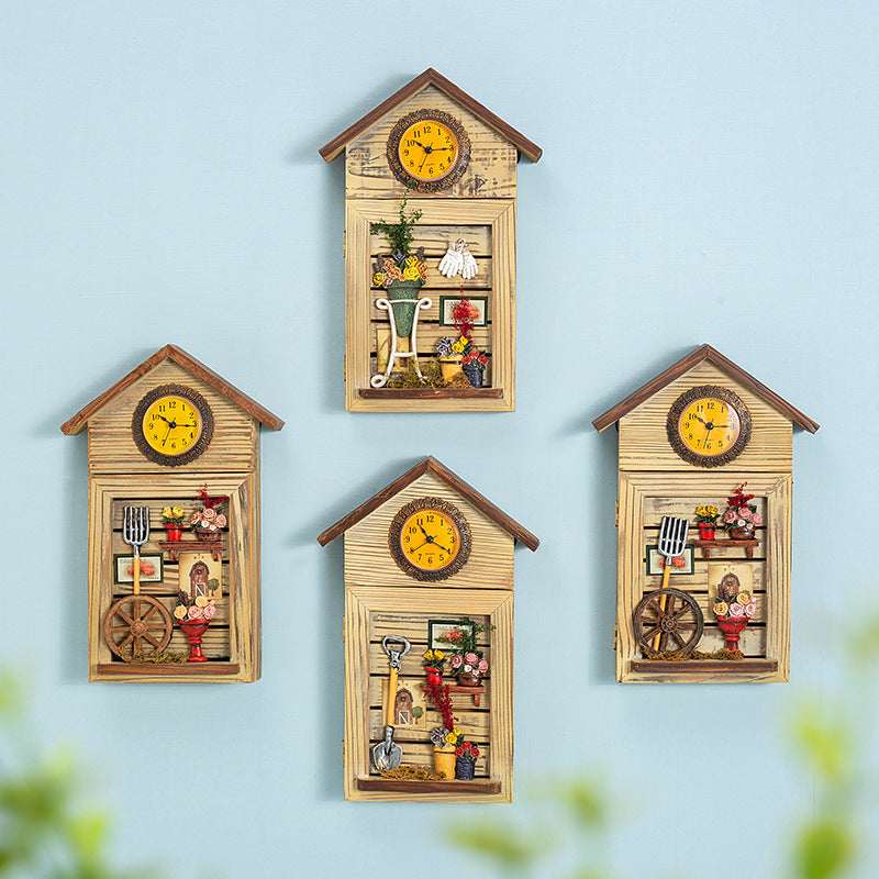 Key Box with Clock-Set Of Three - HOMYEA