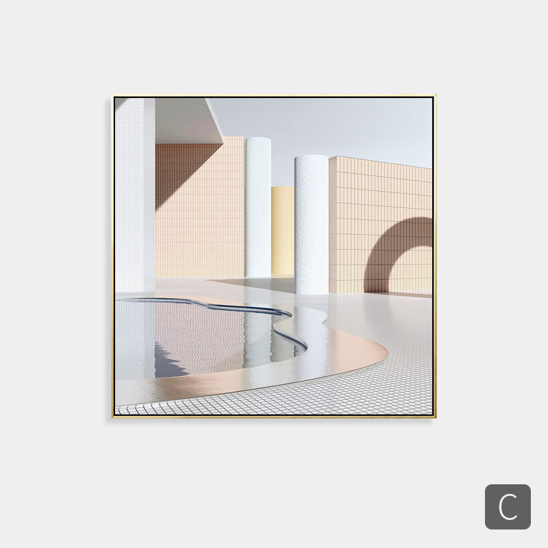 Morandi Architecture Wall Art - HOMYEA