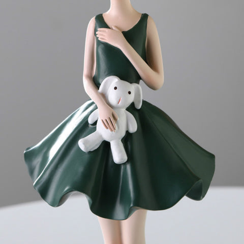 Girl Resin Sculpture - HOMYEA